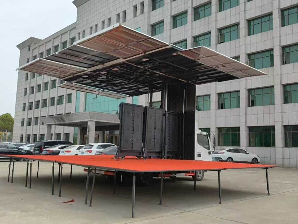 4米2三面展开舞台车