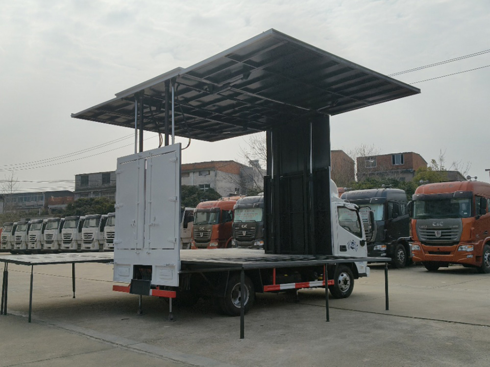 4米2双面展开舞台车