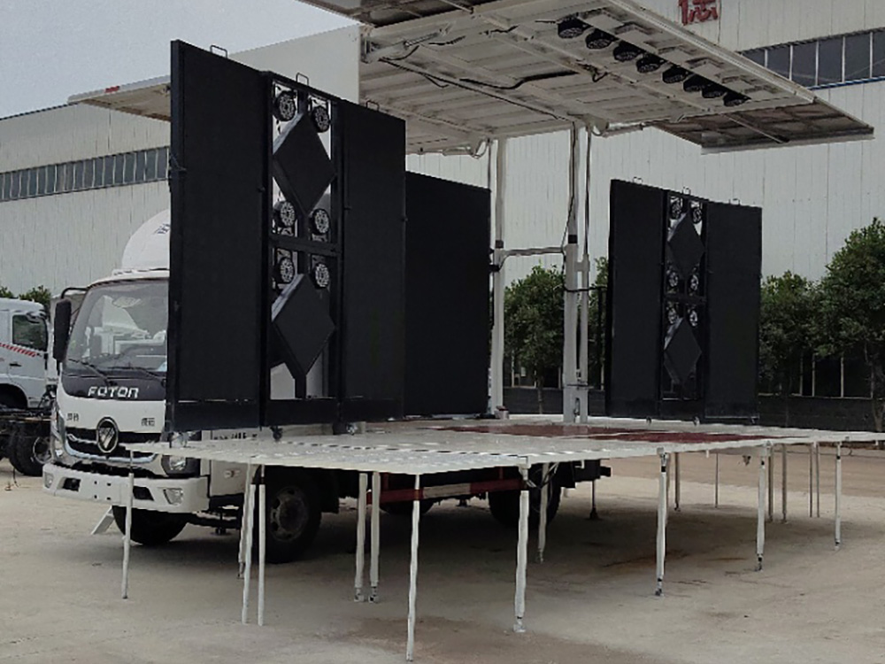 4米2双面展开舞台车
