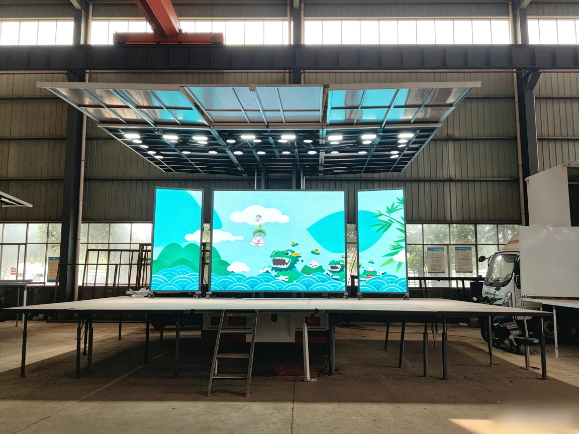 4米2三面展开舞台车